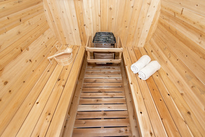 Canadian Timber Harmony CTC22W Outdoor Sauna inner view