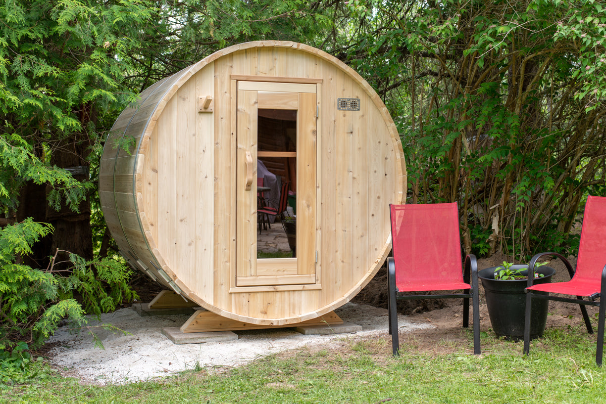 Canadian Timber Harmony CTC22W Outdoor Sauna front view