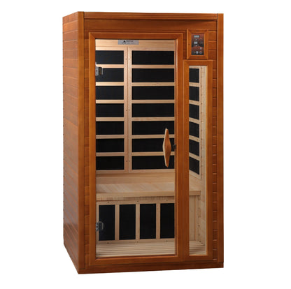 Dynamic DYN-6106-01 Barcelona Elite 1-2 Person Ultra Low EMF FAR Infrared Sauna Hemlock