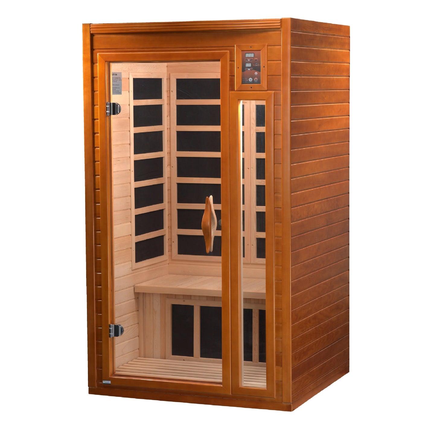 Dynamic DYN-6106-01 Barcelona Elite 1-2 Person Ultra Low EMF FAR Infrared Sauna Hemlock