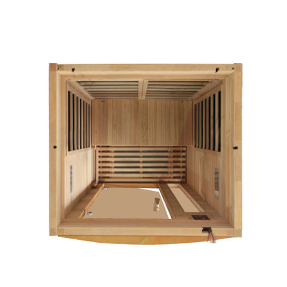 Dynamic DYN-6106-01 Barcelona Elite 1-2 Person Ultra Low EMF FAR Infrared Sauna Hemlock