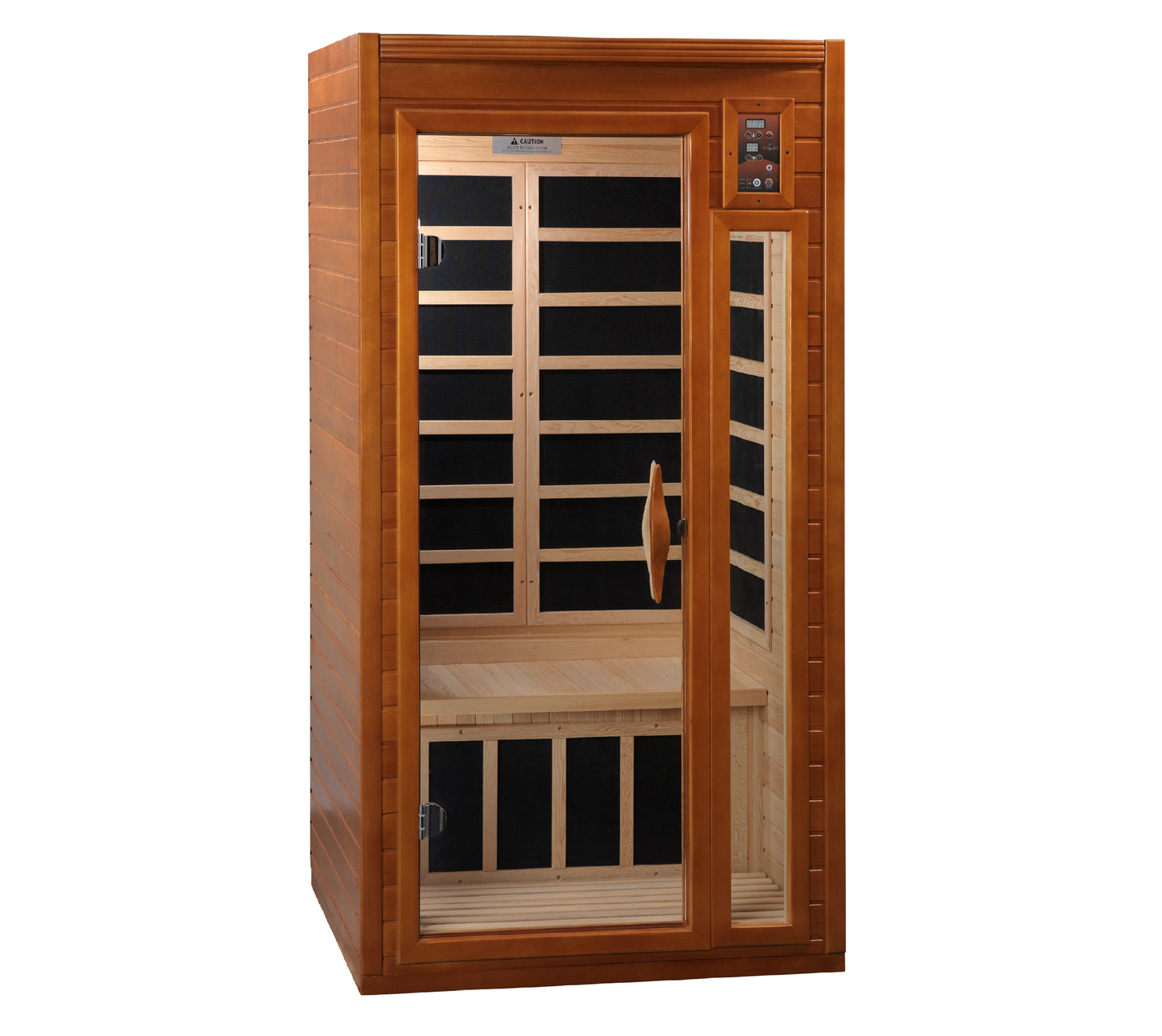 Dynamic DYN-6106-01 Barcelona 1-Person Low EMF FAR Infrared Sauna Hemlock