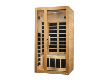 Dynamic DYN-6119-01 Gracia 1-Person Low EMF FAR Infrared Sauna Hemlock