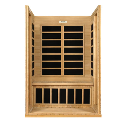 Dynamic DYN-6202-03 Versailles 2-Person Low EMF FAR Infrared Sauna Hemlock