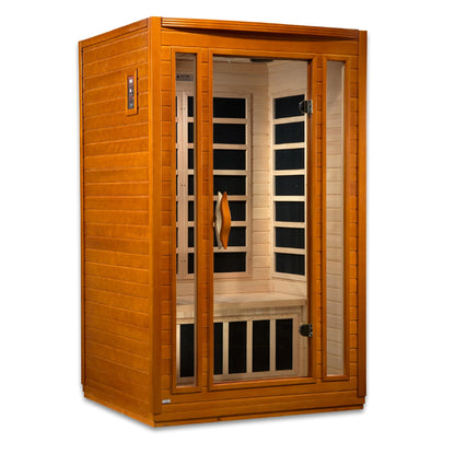 Dynamic DYN-6206-01 San Marino Elite 2-Person Ultra Low EMF FAR Infrared Sauna Hemlock