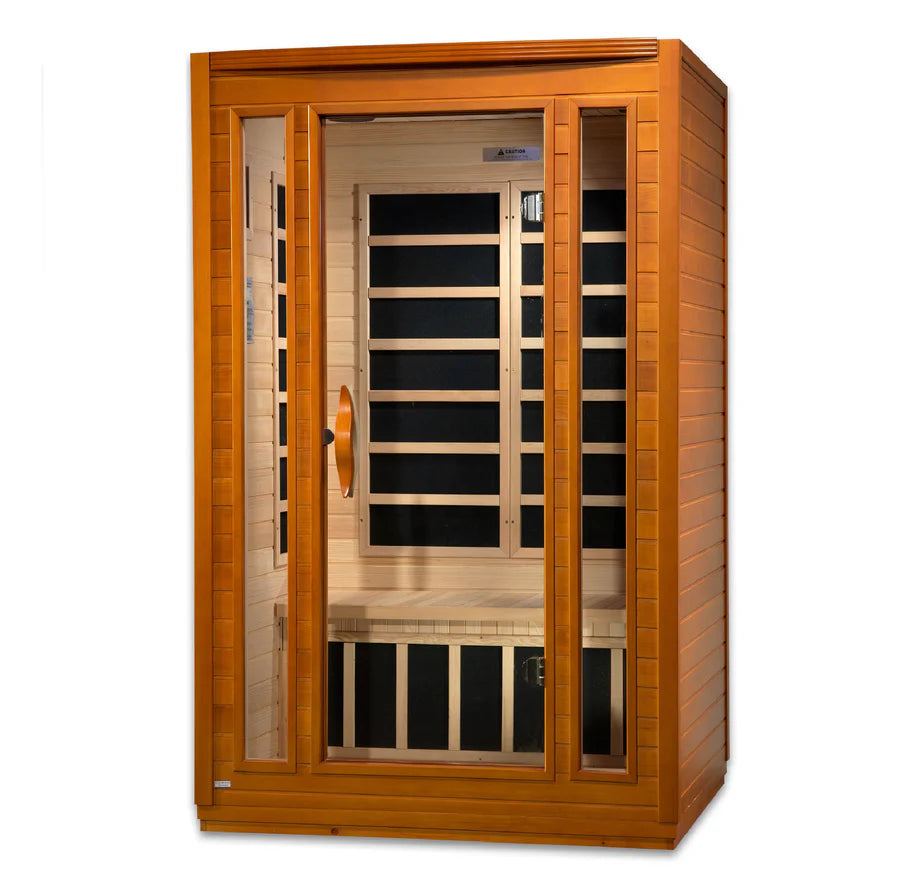 Dynamic DYN-6206-01 San Marino Elite 2-Person Ultra Low EMF FAR Infrared Sauna Hemlock