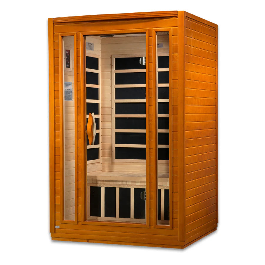 Dynamic DYN-6206-01 San Marino Elite 2-Person Ultra Low EMF FAR Infrared Sauna Hemlock