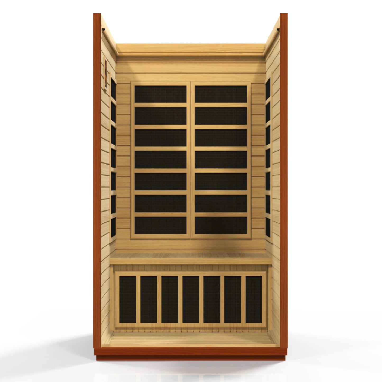 Dynamic DYN-6206-01 San Marino Elite 2-Person Ultra Low EMF FAR Infrared Sauna Hemlock