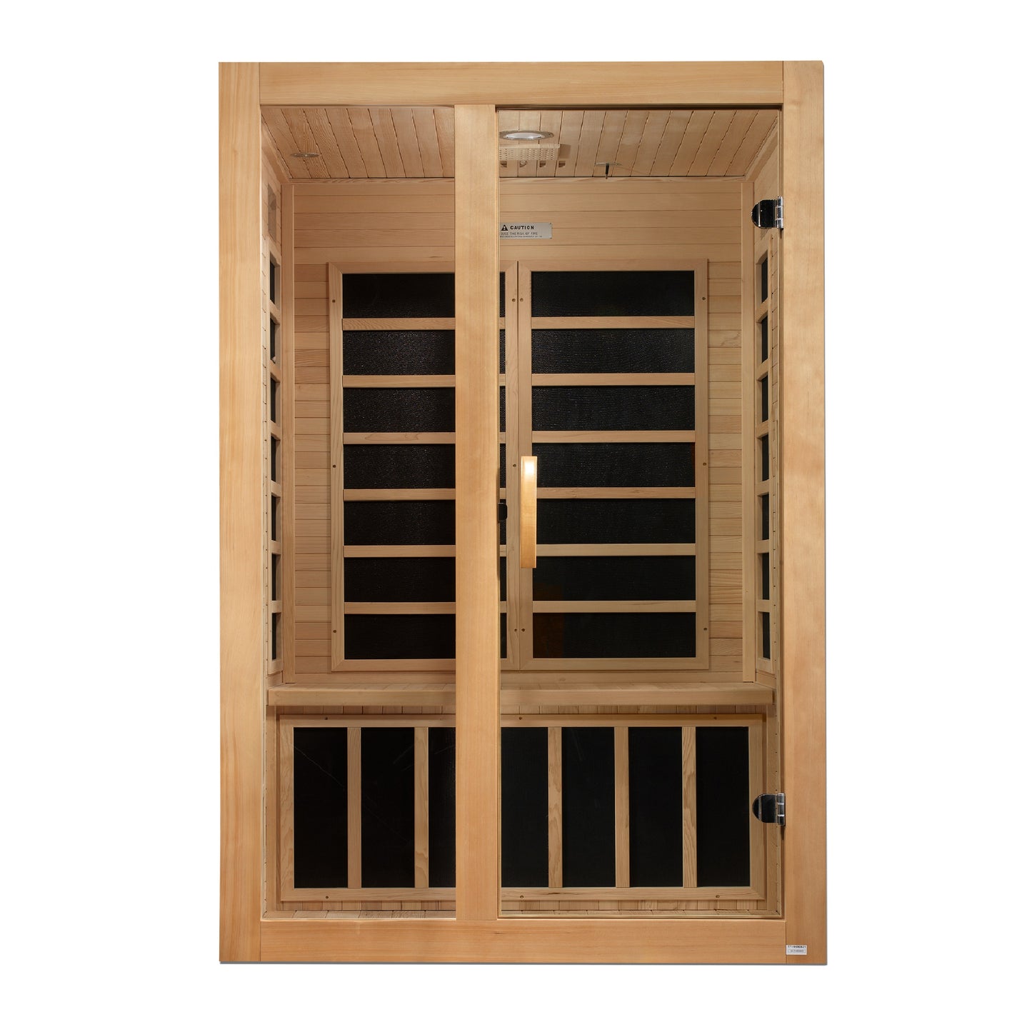 Dynamic DYN-6209-01 Santiago 2-Person Low EMF FAR Infrared Sauna Hemlock