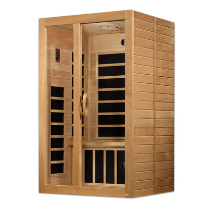 Dynamic DYN-6209-01 Santiago 2-Person Low EMF FAR Infrared Sauna Hemlock