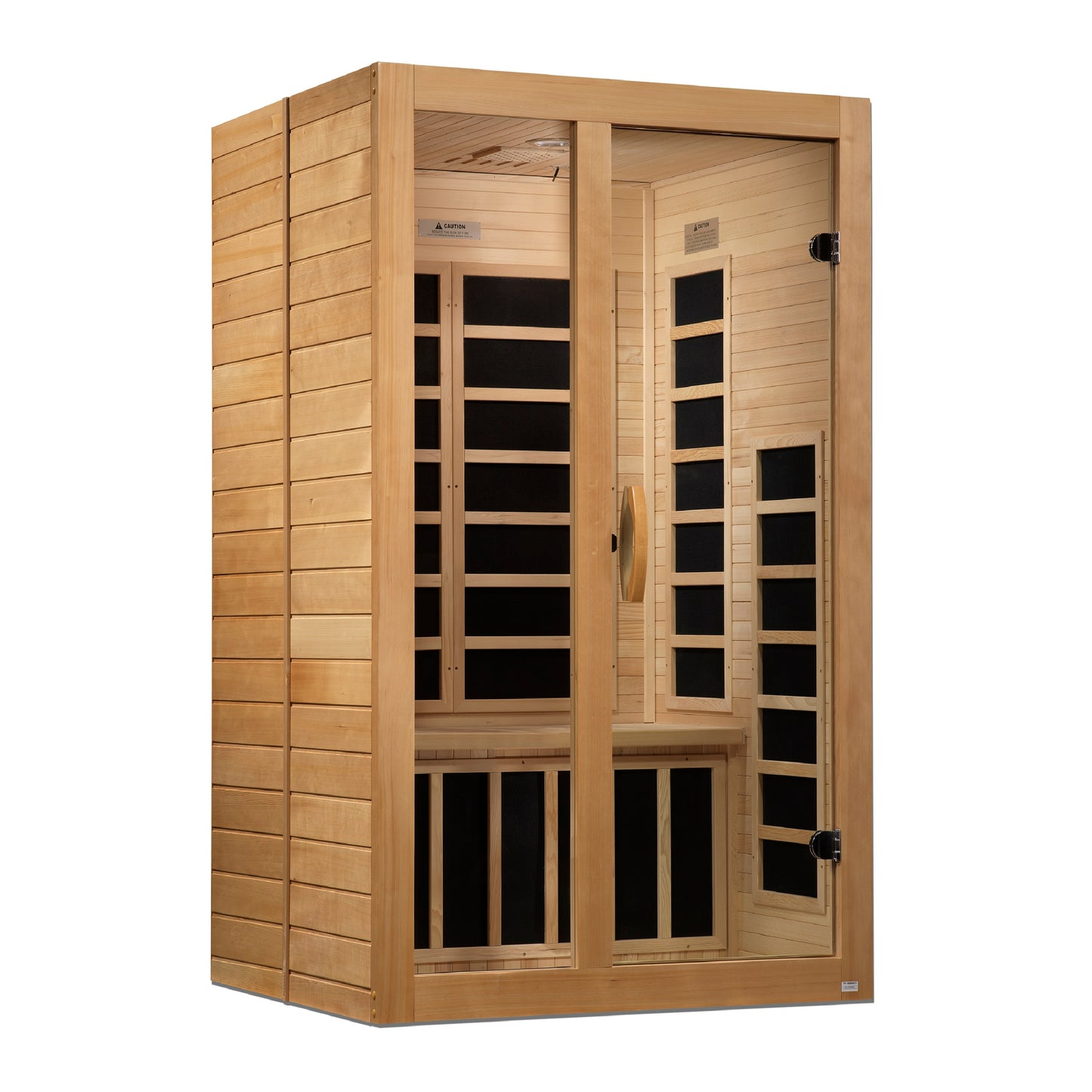 Dynamic DYN-6209-01 Santiago 2-Person Low EMF FAR Infrared Sauna Hemlock