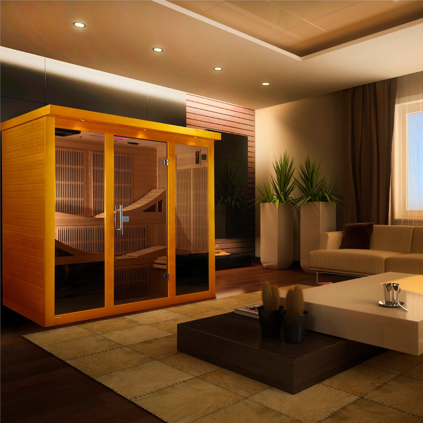 Dynamic DYN-6996-01 Monaco Elite 6 person Ultra Low EMF Far Infrared Sauna