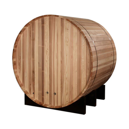 Golden Designs GDI-B002-01 St. Moritz 2 Person Barrel Traditional Sauna - Pacific Cedar