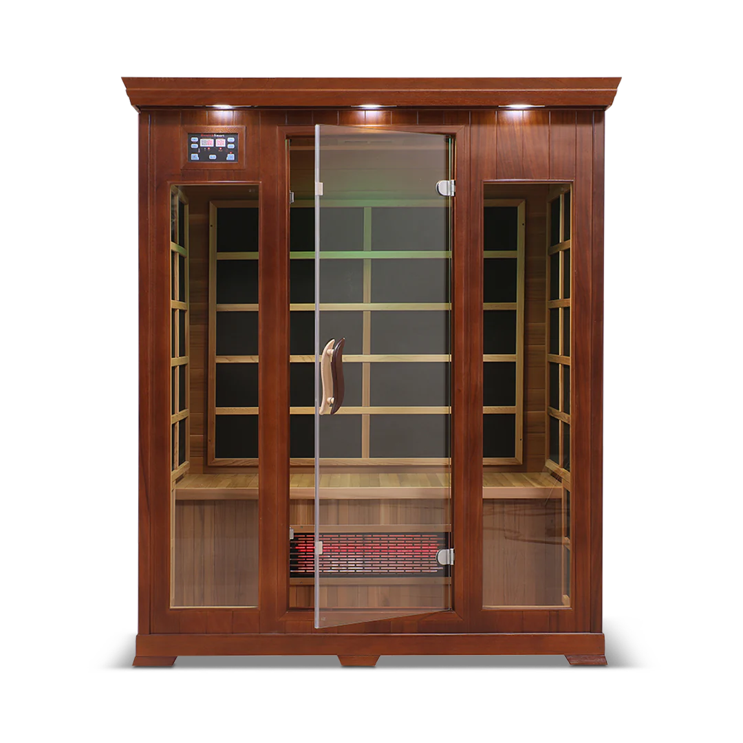 HealthSmart 4 Person Full Spectrum Infrared Sauna, Cedar or Hemlock