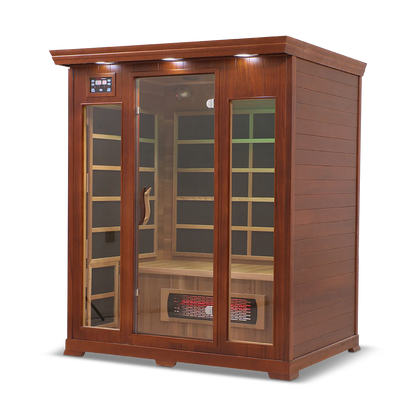 HealthSmart 3 Person Full Spectrum Infrared Sauna, Cedar or Hemlock