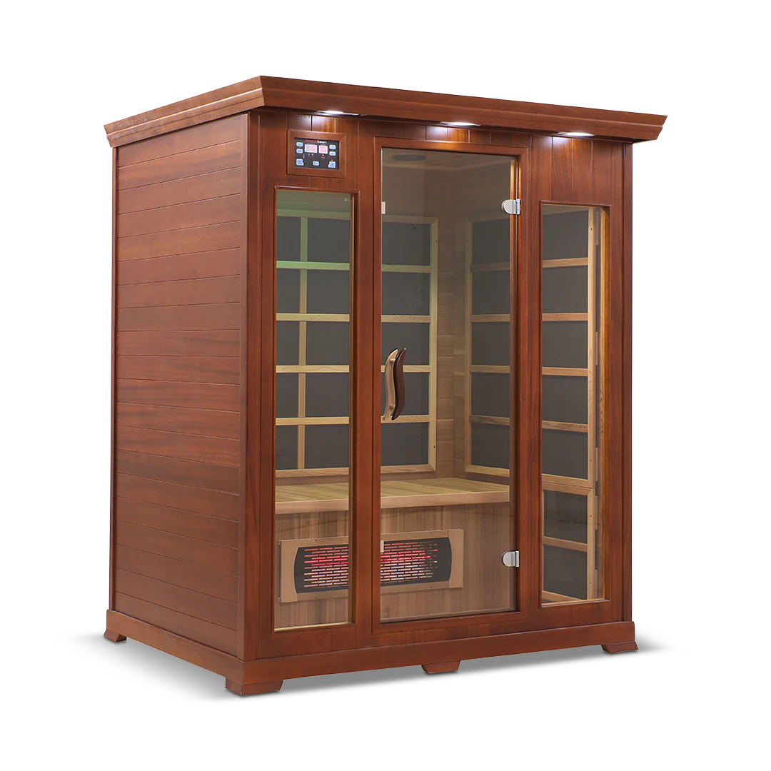 HealthSmart 3 Person Full Spectrum Infrared Sauna, Cedar or Hemlock