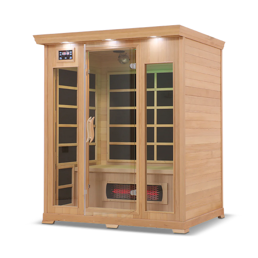 HealthSmart 4 Person Full Spectrum Infrared Sauna, Cedar or Hemlock