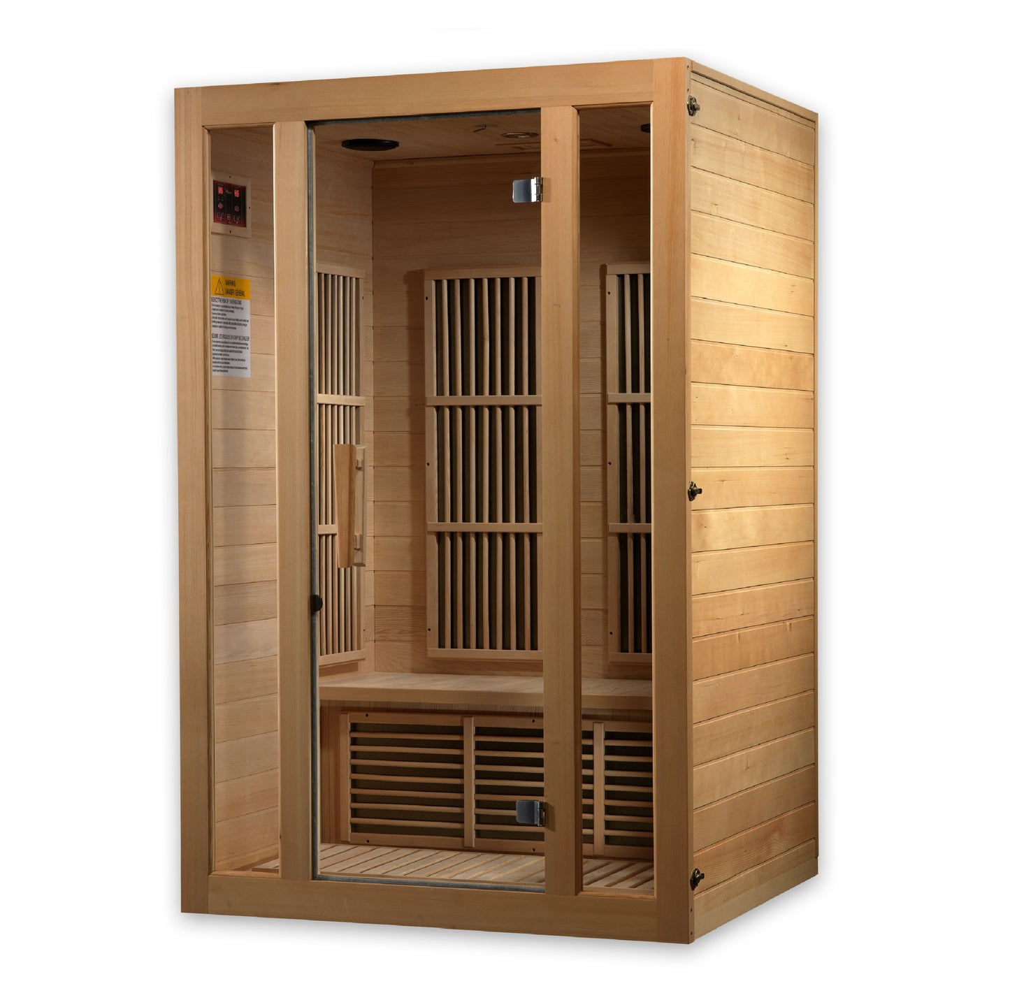 Maxxus MX-J206-01-ZF Seattle 2-Person Near Zero EMF FAR Infrared Sauna Hemlock