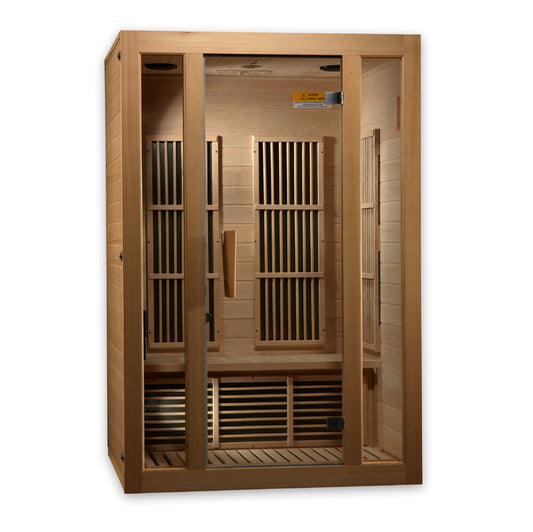 Maxxus Seattle MX-J206-01-ZF Near Zero EMF FAR Infrared Hemlock Sauna 2-Person