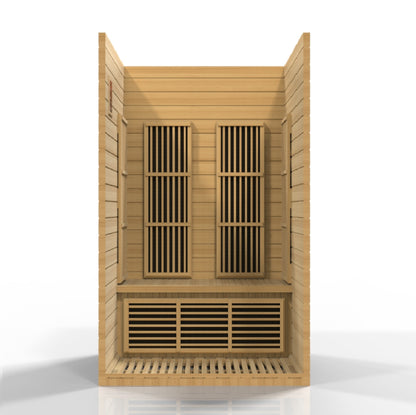 Maxxus MX-J206-01-ZF Seattle 2-Person Near Zero EMF FAR Infrared Sauna Hemlock