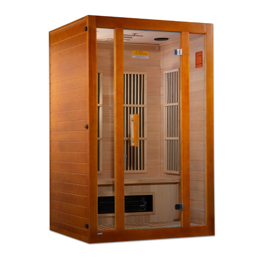 Maxxus MX-J206-02S Aspen Dual Tech 2-person Low EMF FAR Infrared Sauna Hemlock