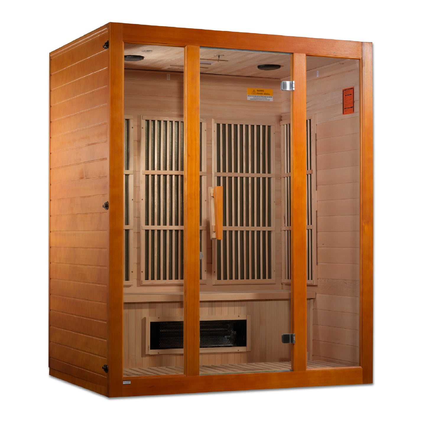 Maxxus MX-J306-02S Alpine Dual Tech 3-person Low EMF FAR Infrared Sauna Hemlock