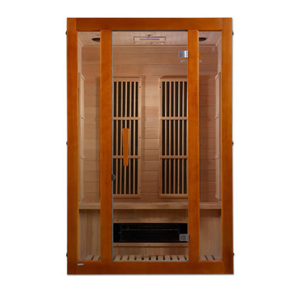 Maxxus MX-J206-02S Aspen Dual Tech 2-person Low EMF FAR Infrared Sauna Hemlock