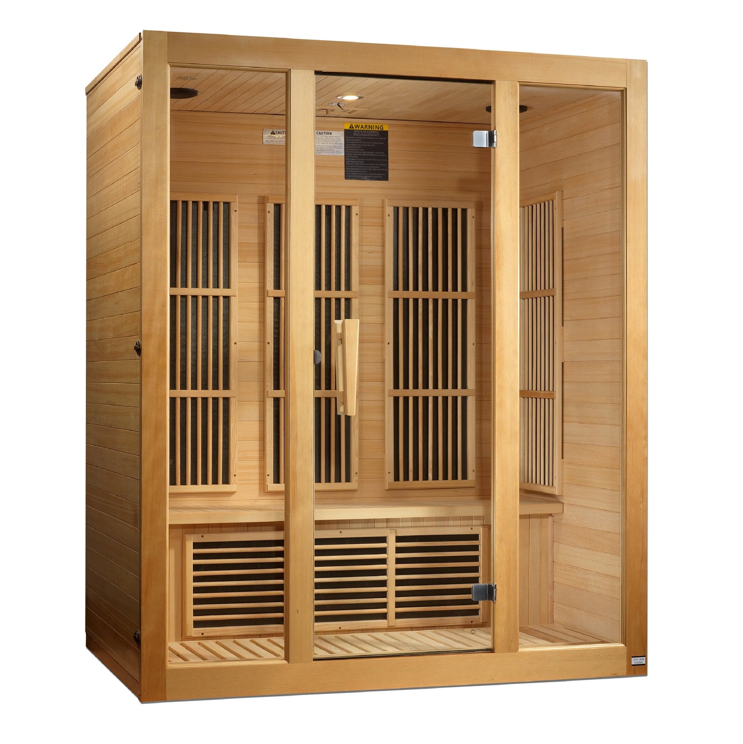 Maxxus MX-J306-01 Bellevue 3-person Low EMF FAR Infrared Sauna Hemlock