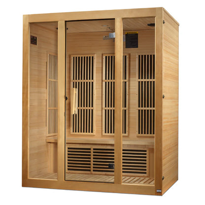 Maxxus MX-J306-01 Bellevue 3-person Low EMF FAR Infrared Sauna Hemlock