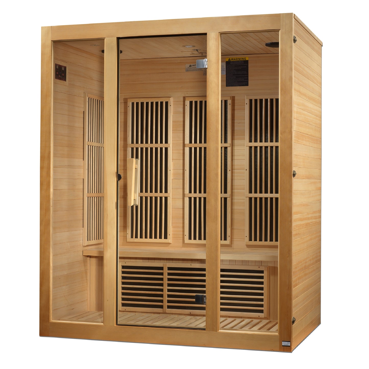 Maxxus MX-J306-01-ZF Bellevue 3-Person Near Zero EMF FAR Infrared Sauna Hemlock