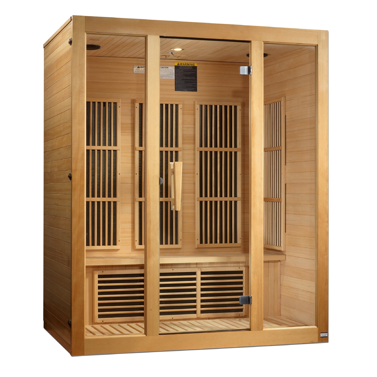 Maxxus MX-J306-01-ZF Bellevue 3-Person Near Zero EMF FAR Infrared Sauna Hemlock