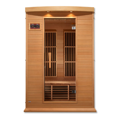 Maxxus MX-K206-01 2-person Low EMF FAR Infrared Sauna Hemlock