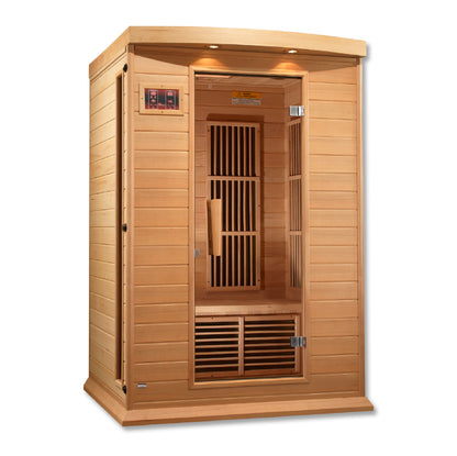 Maxxus MX-K206-01 2-person Low EMF FAR Infrared Sauna Hemlock