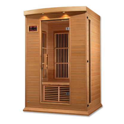 Maxxus MX-K206-01 2-person Low EMF FAR Infrared Sauna Hemlock