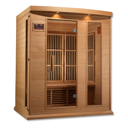 Maxxus MX-K306-01 3-person Low EMF FAR Infrared Sauna Hemlock