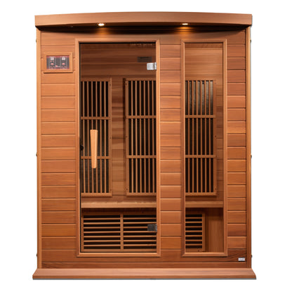 Maxxus MX-K306-01-ZF CED 3-Person Near Zero EMF FAR Infrared Sauna Red Cedar