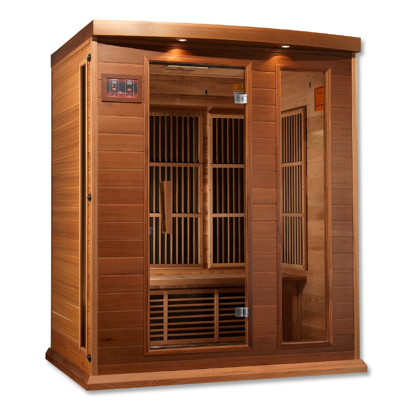 Maxxus MX-K306-01 CED 3-person Low EMF FAR Infrared Sauna Red Cedar