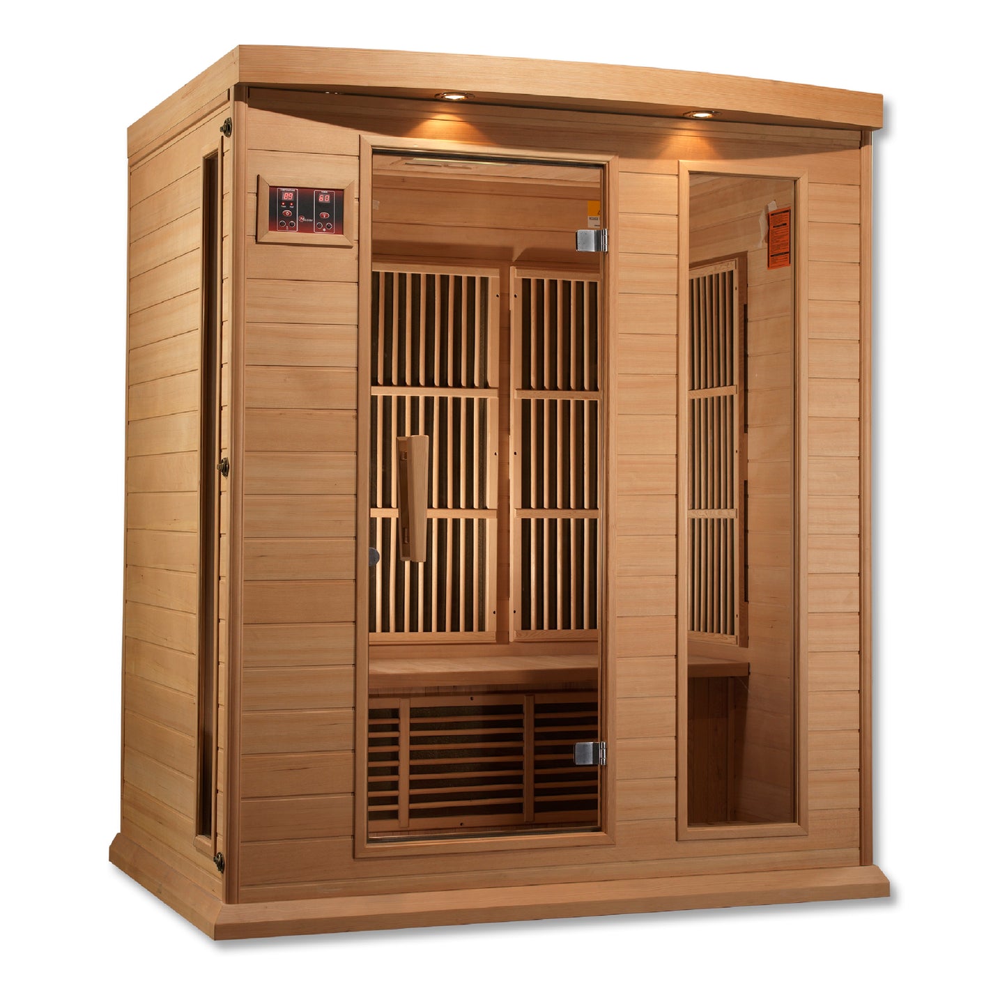 Maxxus MX-K306-01-ZF 3-person Near Zero EMF FAR Infrared Sauna Hemlock