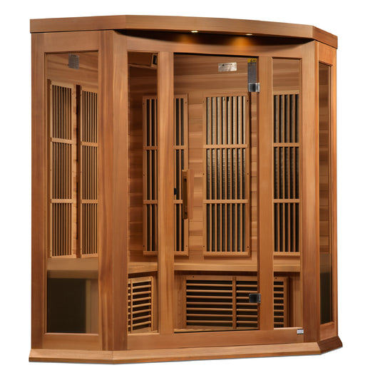 Maxxus MX-K356-01-ZF Near Zero EMF FAR Infrared Sauna 3-person Red Cedar