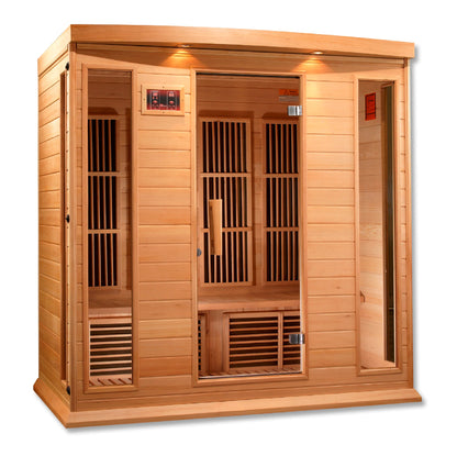 Maxxus MX-K406-01 4-person Low EMF FAR Infrared Sauna Hemlock