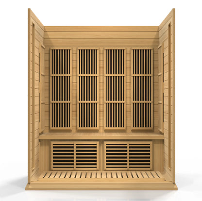 Maxxus MX-K406-01 4-person Low EMF FAR Infrared Sauna Hemlock