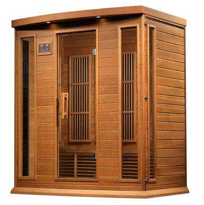 Maxxus MX-K406-01-ZF CED 4-Person Near Zero EMF FAR Infrared Sauna Red Cedar