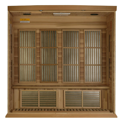 Maxxus MX-K406-01 CED 4-person Low EMF FAR Infrared Sauna Cedar