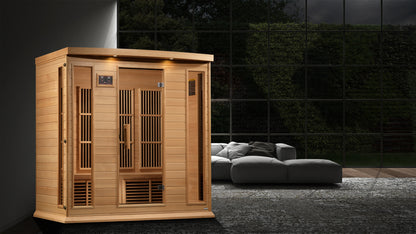 Maxxus MX-K406-01-ZF 4-Person Near Zero EMF FAR Infrared Sauna Hemlock