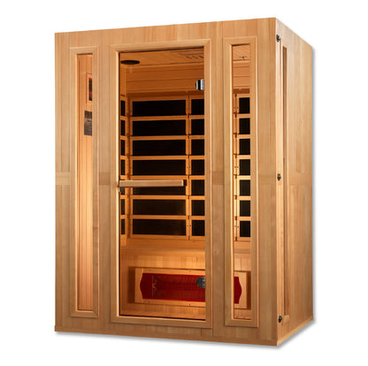 Maxxus MX-LS3-01 Trinity Dual Tech 3-person Low EMF FAR Infrared Sauna Hemlock