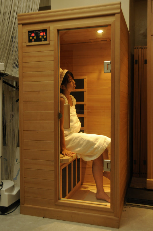 Kobe Med Rectangle indoor sauna seats 1-2 people, infrared heat