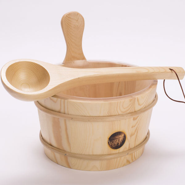 Wooden Bucket and Ladle